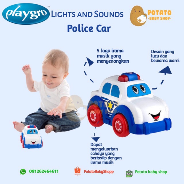 Playgro - Light And Sounds Police Car