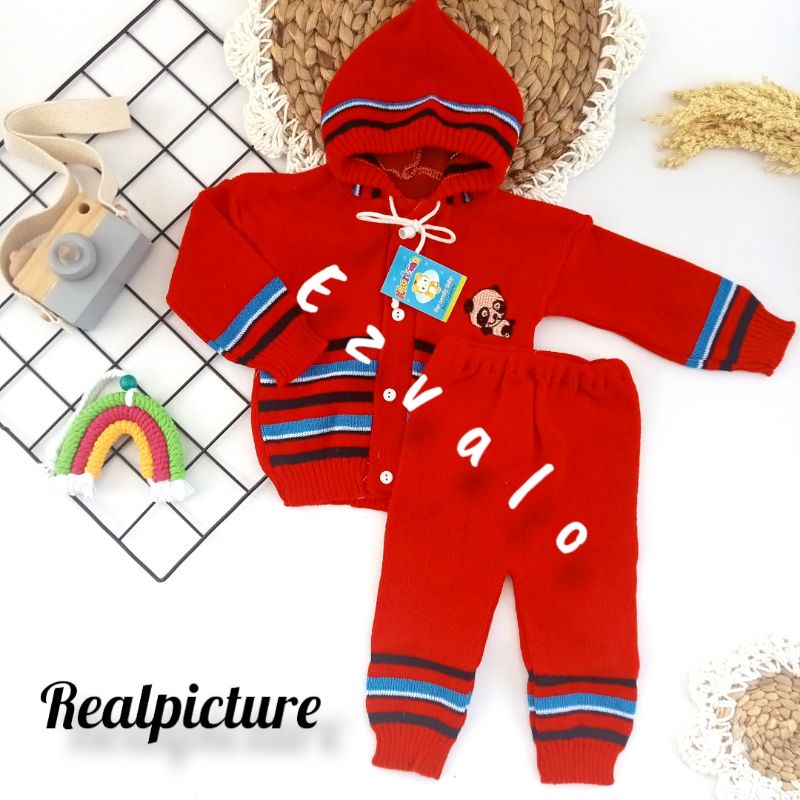 SR3 Setelan bayi rajut / jaket rajut