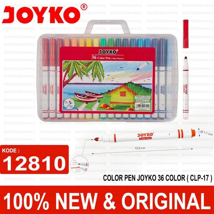 

Open Ds] Color Pen Joyko 36 Color ( Clp-17 )