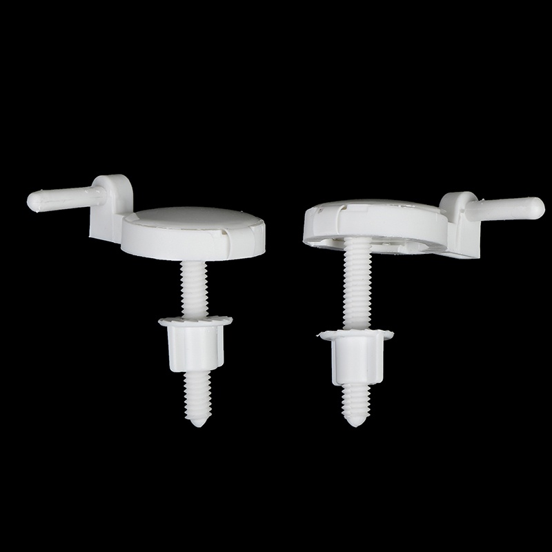 {LUCKID}1set/2Pcs Plastic Toilet Seat Screws Fixings Fit Toilet Seats Hinges Repair Tools