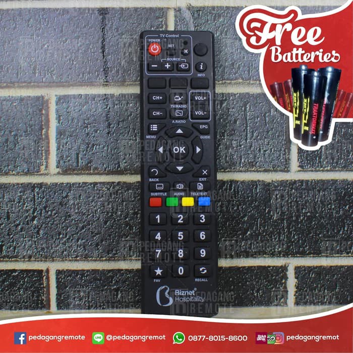 RET-261 Remot Remote Receiver TV Parabola Biznet Ori / Original