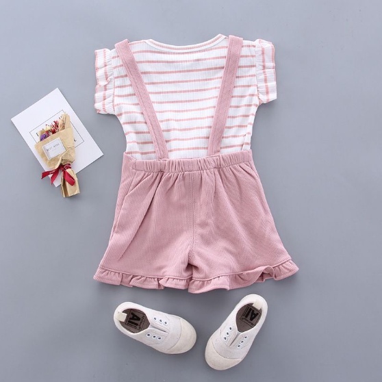 IMPORT HIGH QUALITY Jumpsuit Overall Bunny 6M -4Y Set Jumpsuit Anak Bayi Perempuan Adem Lembut CBKS VC