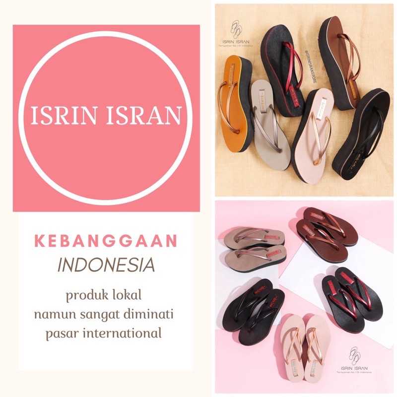 ( GEISHA ) Sandal Jepit Wanita wedges selop tali nyaman ISRIN ISRAN