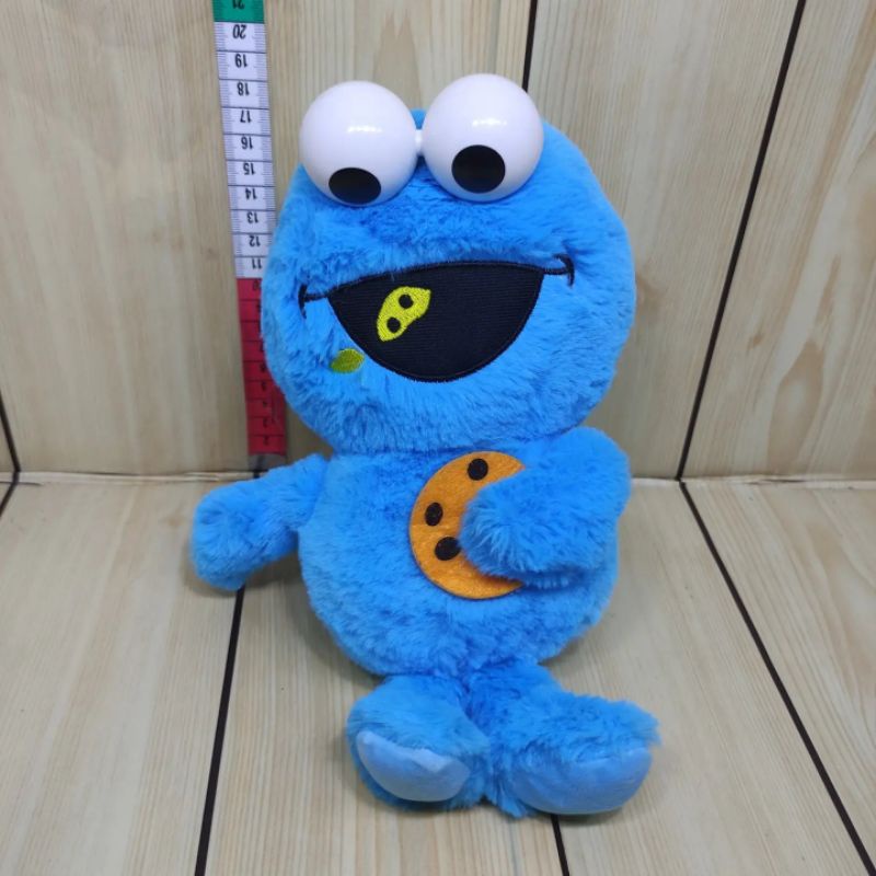 Jual boneka cookies monster lucu mata keras sesame street Indonesia