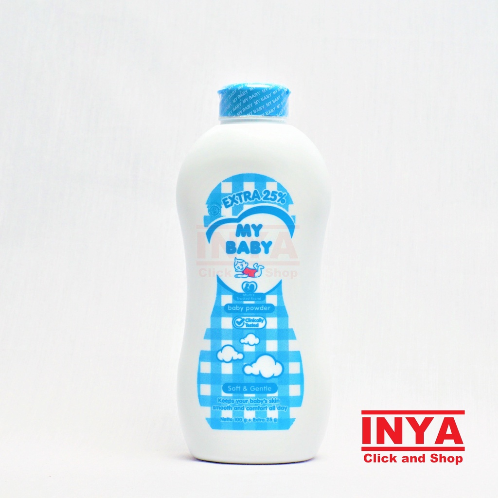 MY BABY SOFT AND GENTLE BABY POWDER 100gr - Bedak Bayi