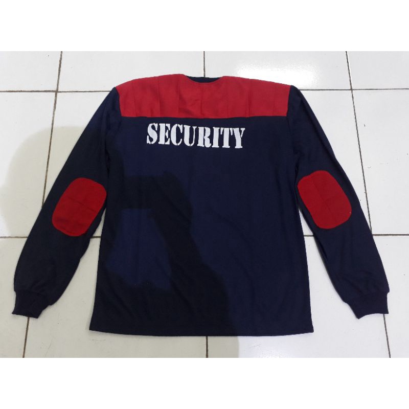 Kaos Security Dongker Bantal Merah Logo Putih-Topi Security-Rompi Security-Seragam Security-Helm Security-HelmPKD