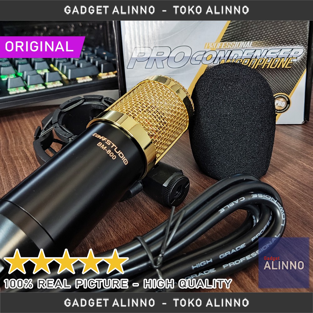 Mikrofon  BM-800 Kondenser Mic BM-800 Condenser Original Taffstudio Mic Studio