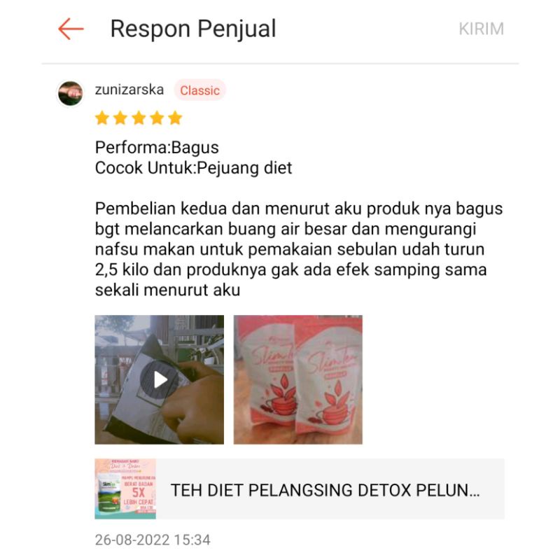 TEH DIET PELANGSING DETOX PELUNTUR LEMAK BADAN HERBAL ALAMI /SLIMMING TEA JAMU OBAT DIET AMPUH R1