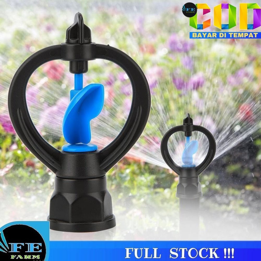 Sprinkler Penyiram Taman Putar 360 Derajat Drat 1/2 dan 3/4  FEFARM