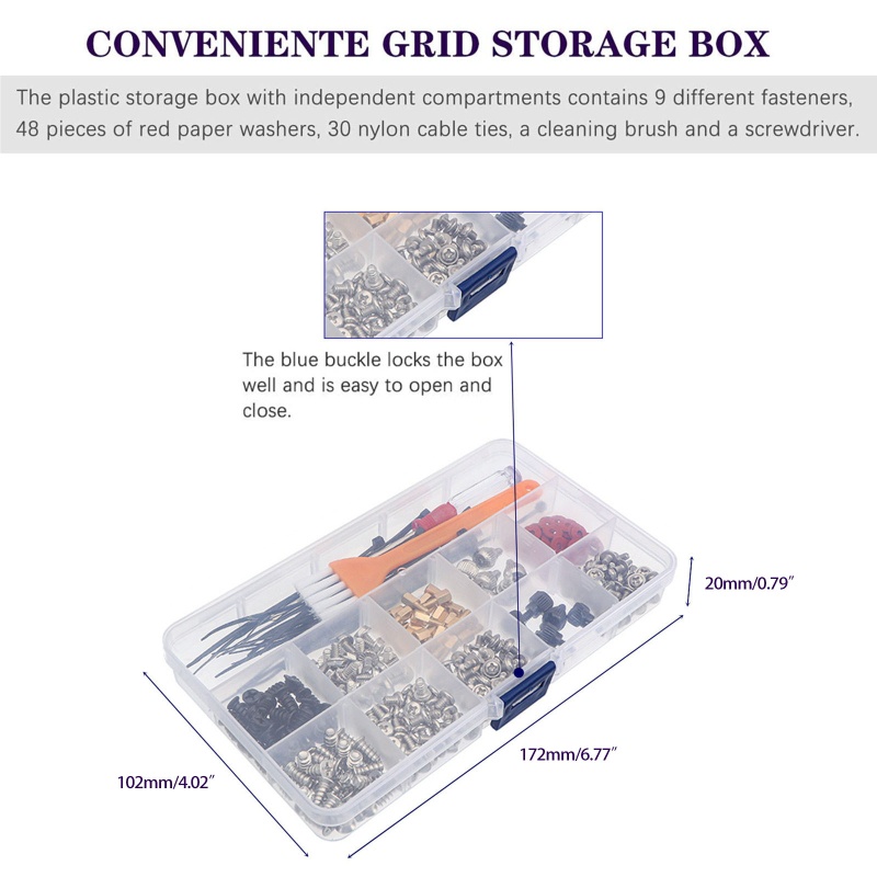 Vivi 330PCS / Set Sekrup + Baut + Washer Standoff Untuk Casing Komputer Desktop PC
