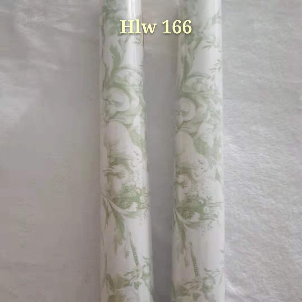 WALLPAPER STICKER DINDING BATIK ULIR HIJAU