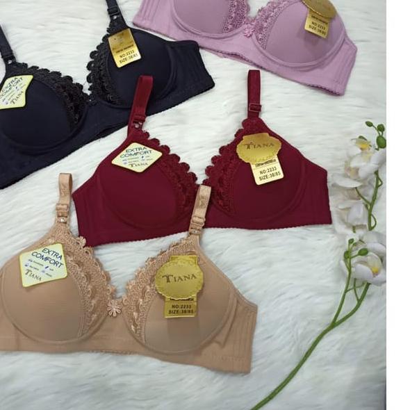 ★ TIANA | BRA Cup Besar Kait 3 / BH Jumbo / Tanpa Kawat / TN 515 ♪