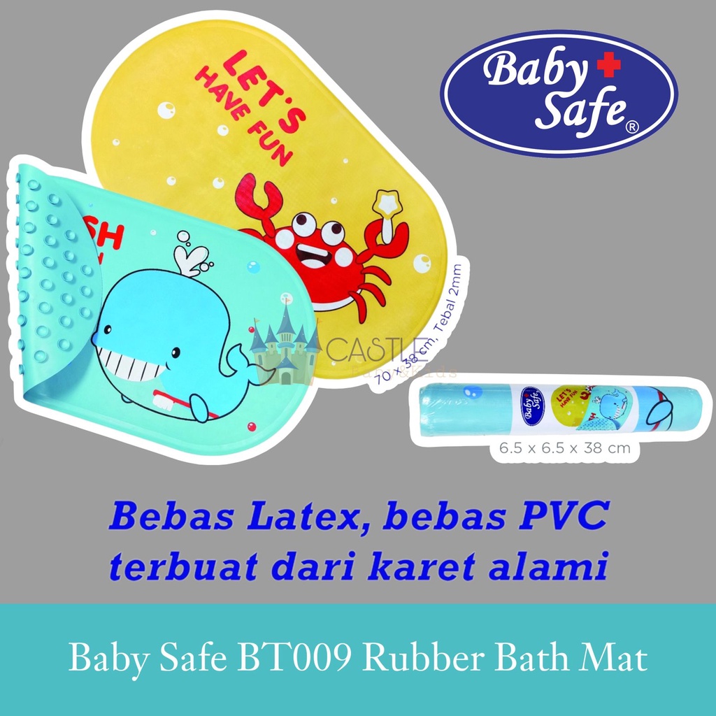 Baby Safe - BT009 Rubber Bath Mat - Alas Mandi Anti SLip