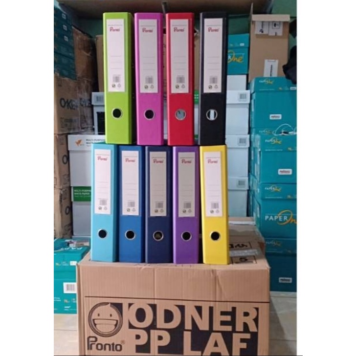 

odner ordner pronto bahan pp folio tebal ada 9 warna