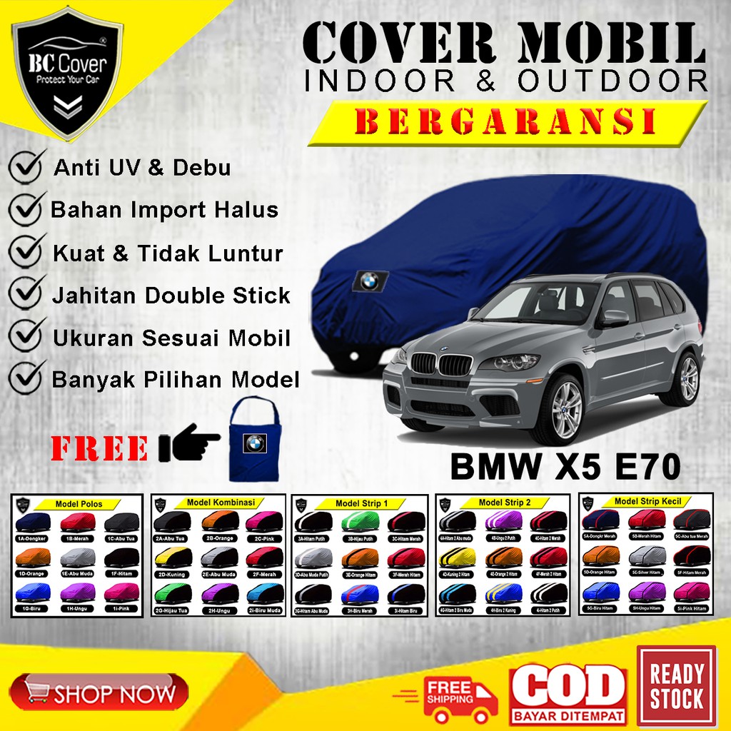 Cover Mobil BMW X5 E70, Sarung Mobil BMW X5 E-70, Selimut Mantel Tutup Pelindung Jas Mantol Kerudung Penutup BMW X5 Outdoor