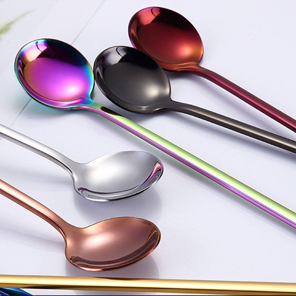 Wonder Coffee Scoop Multicolor Gagang Panjang Sendok Aduk Stainless Steel