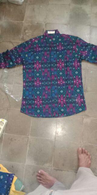 Kemeja Batik Songket Pria Murah Panjang