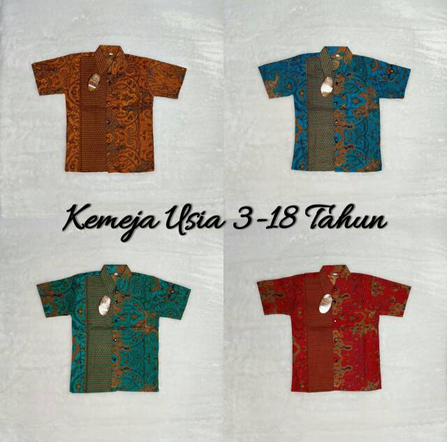 KEMEJA BATIK ANAK LENGAN PENDEK