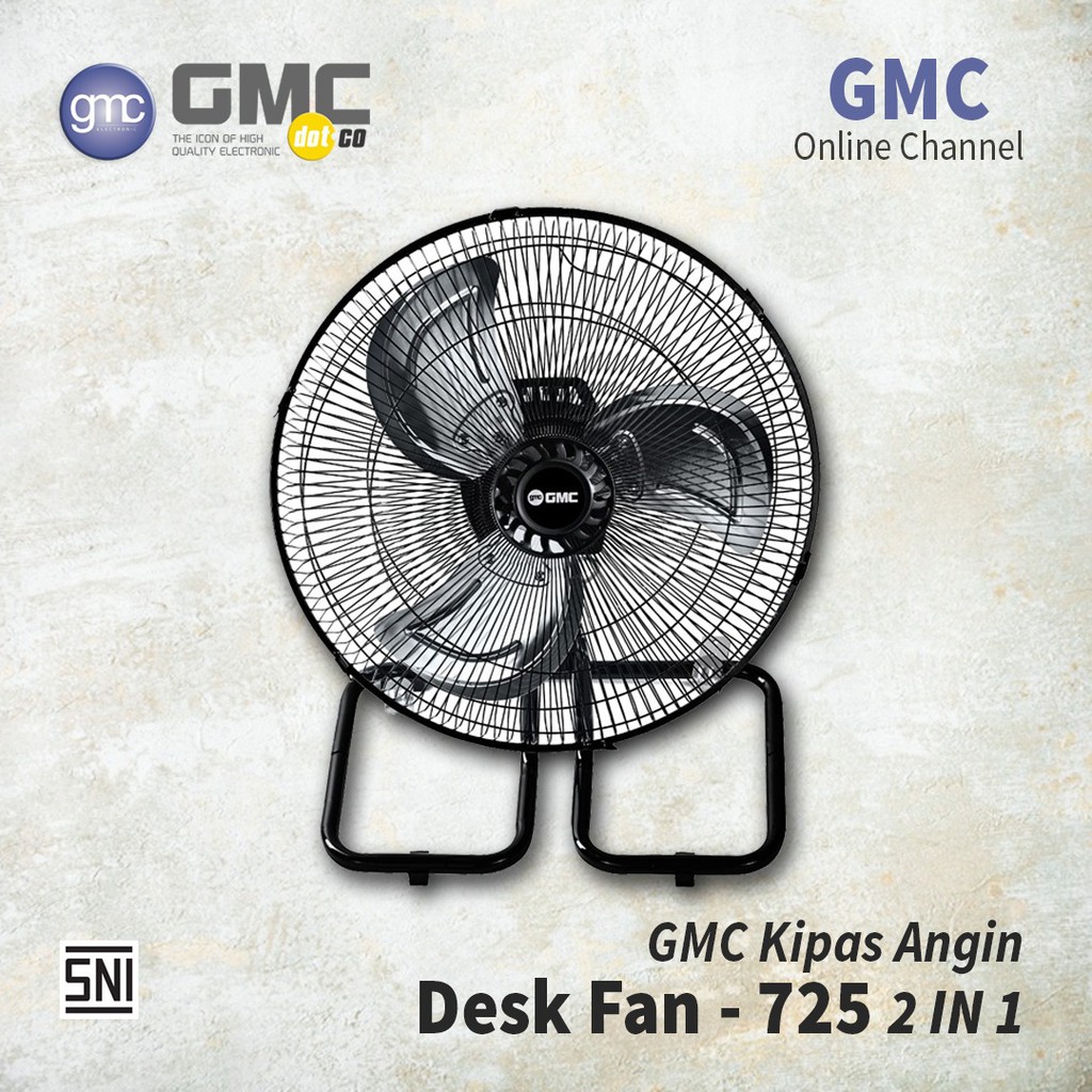 GMC 725 KIPAS ANGIN MEJA DAN DINDING TORNADO BESI FAN GMC16 INCH