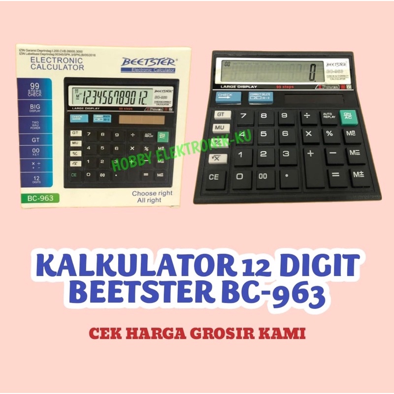 KALKULATOR BEETSTER 12DIGIT BC963