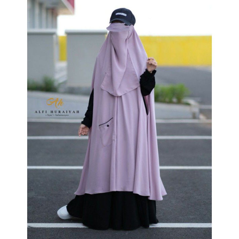 KHIMAR RANTI | HIJAB SYARI POLOS ALFI HURAIYAH