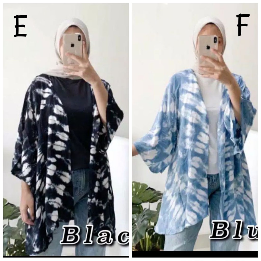 SALE..Murah Meriah Outer lengan sibori batik jumput batik sibori real pic