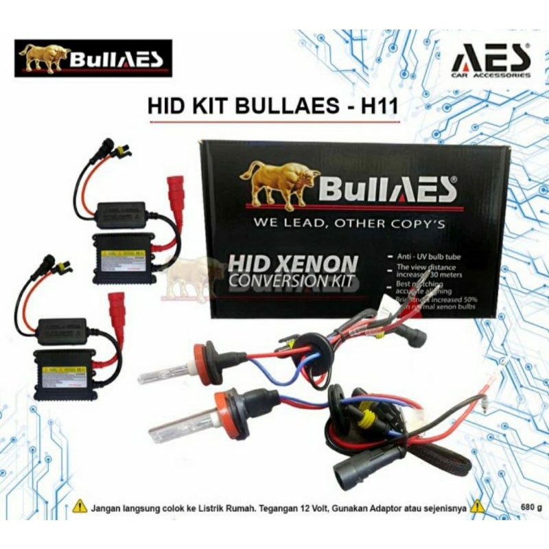 LAMPU HID H11 AES KIT MOBIL / LAMPU HID HEADLAMP FOGLAMP H11 H16 H18