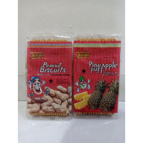 

Interbis Peanut Biscuit 300gr / Pineapple Puff 300gr / Biskuit Jadul