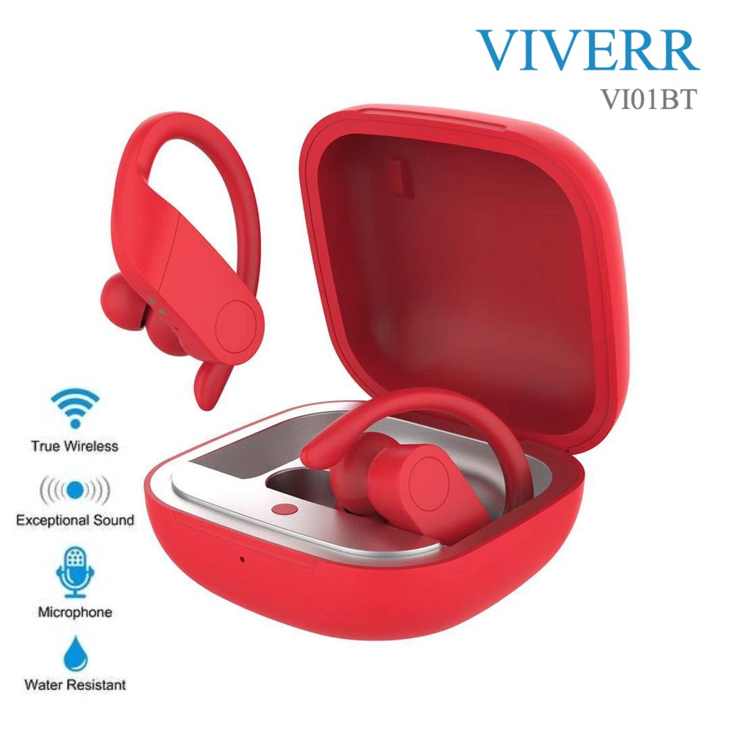 VIVERR Headset earbud Viverr Bluetooth VI01BT Charging Super Bass Multiple Colors Garansi 6 Bulan