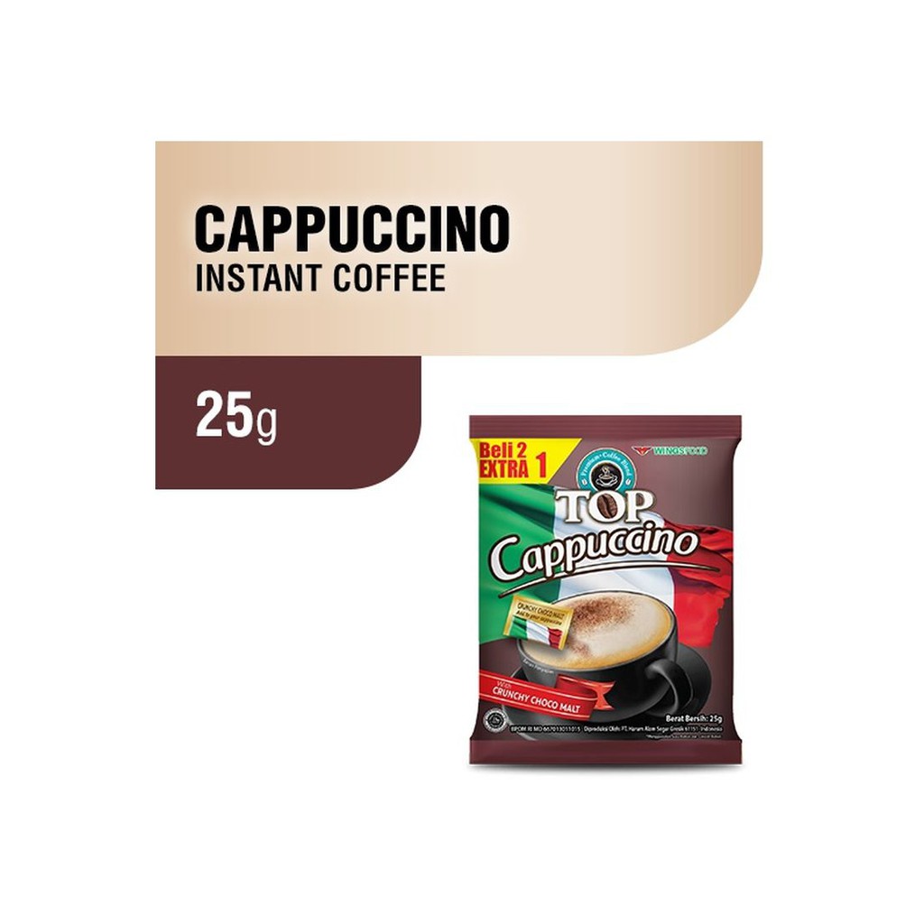 

Top Kopi Cappucino sachet 25gr 1 Renceng