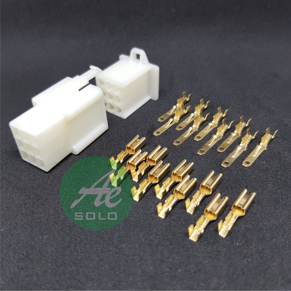 Socket Soket 9 Pin kECIL Konektor Kabel 9 Pin Termasuk Skun