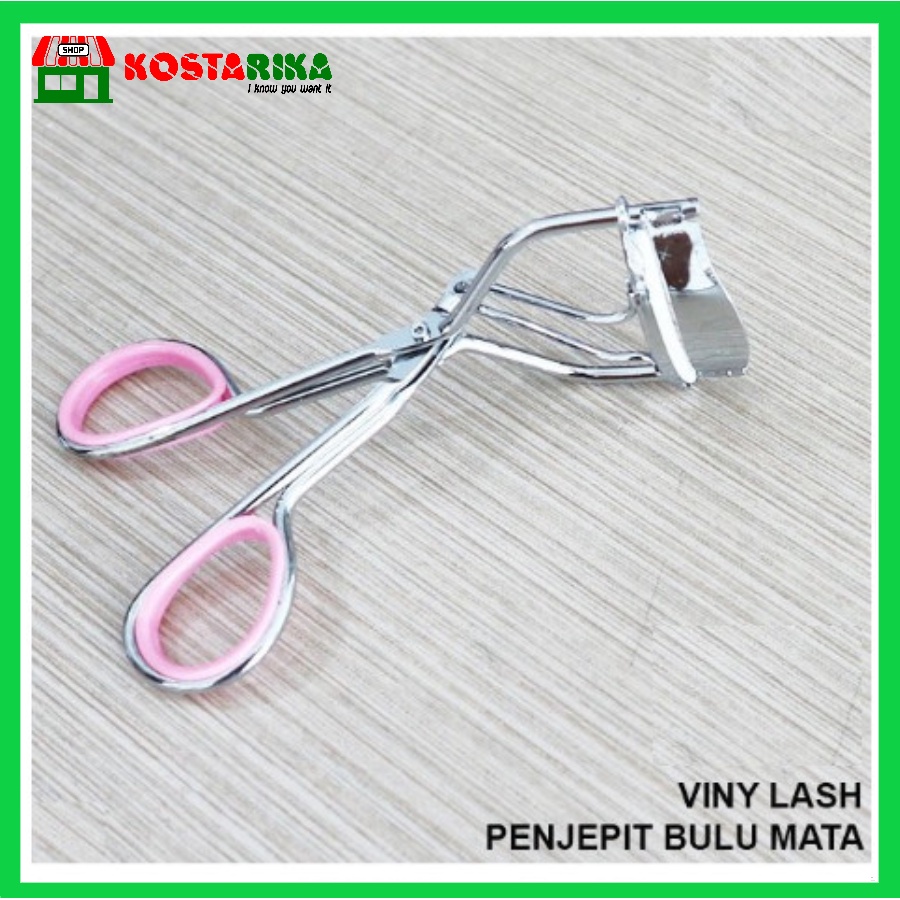 Penjepit Bulu Mata Stainless Steel dengan Bantalan Eyelash Curler Pelentik Bulu Mata Model Gunting