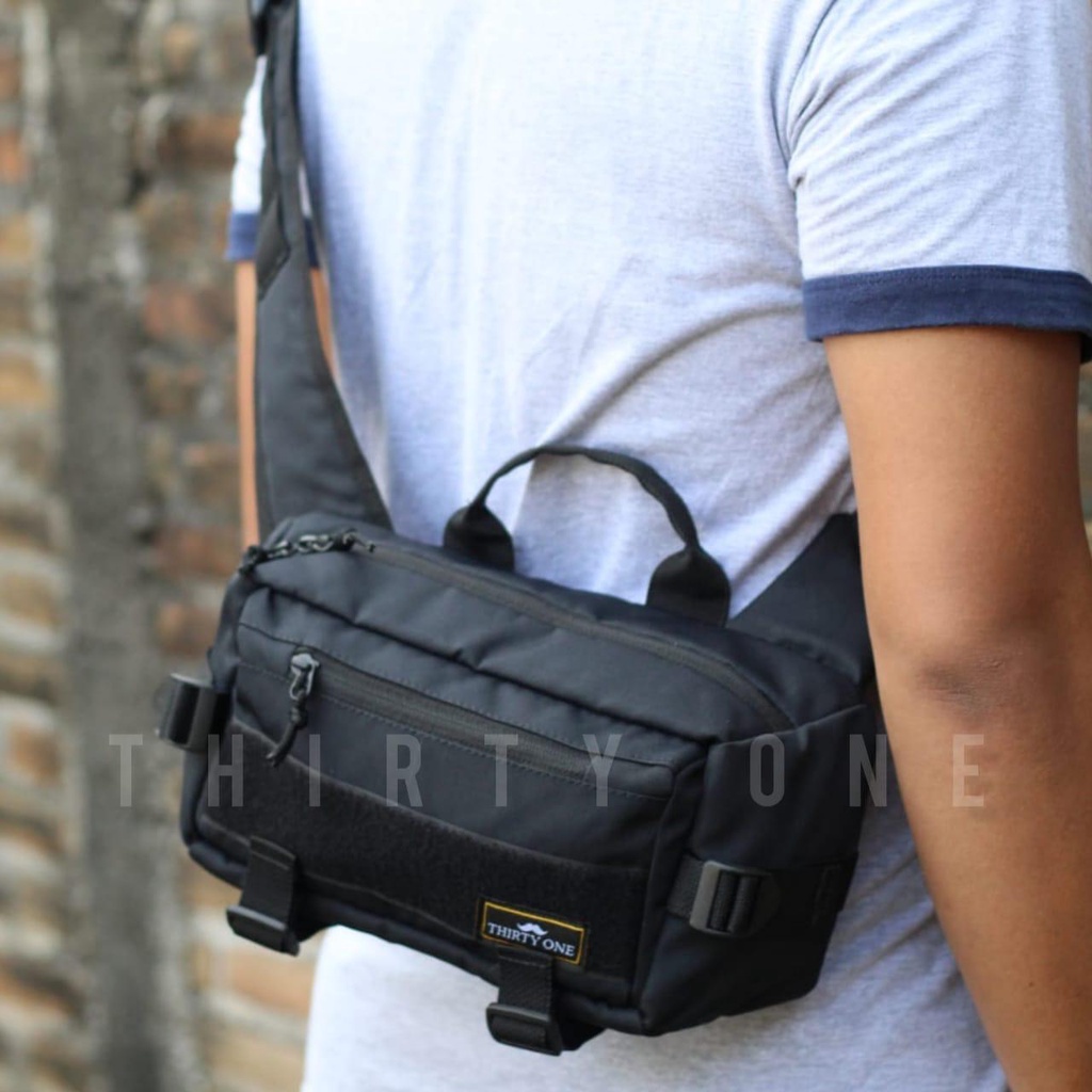 Tas Selempang / Tas Selempang Tactical / Waistbag Waterproof / Tas Selempang Pria