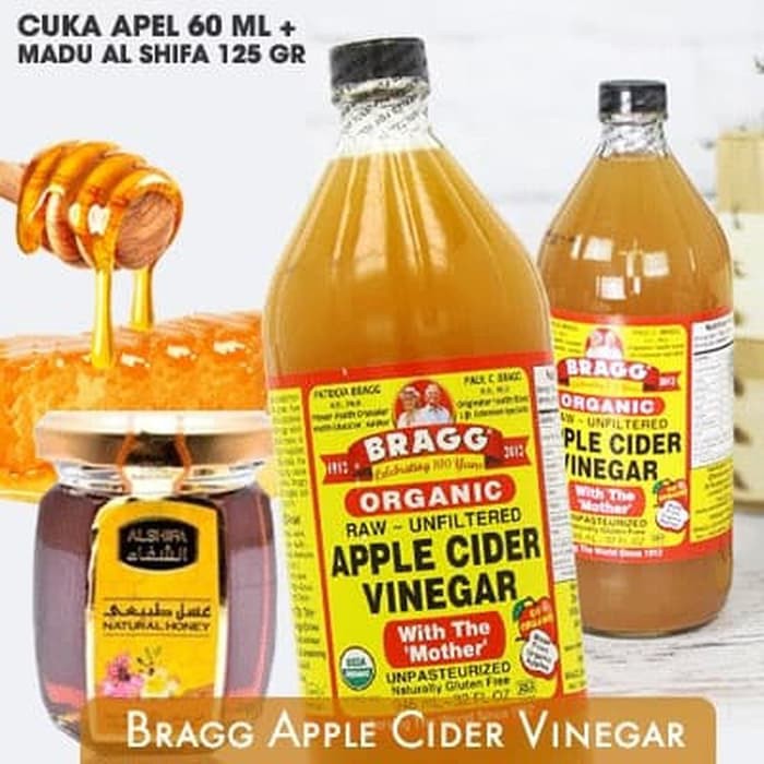 

Murah Bragg Apple Cider Vinegar 60 Ml + Madu Al Shifa 125 Gr Terjamin