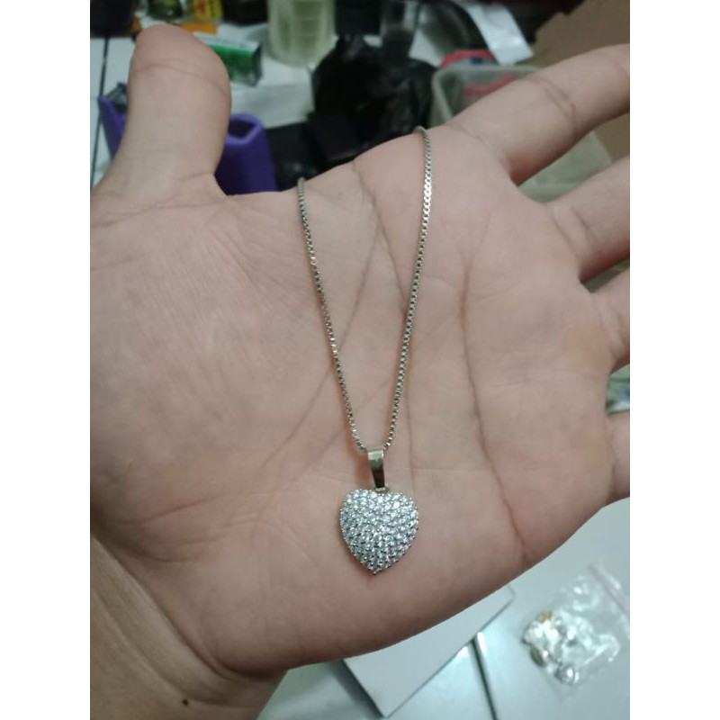 B-kalung xuping wanita berlapis emas dengan mata zircon sb55.