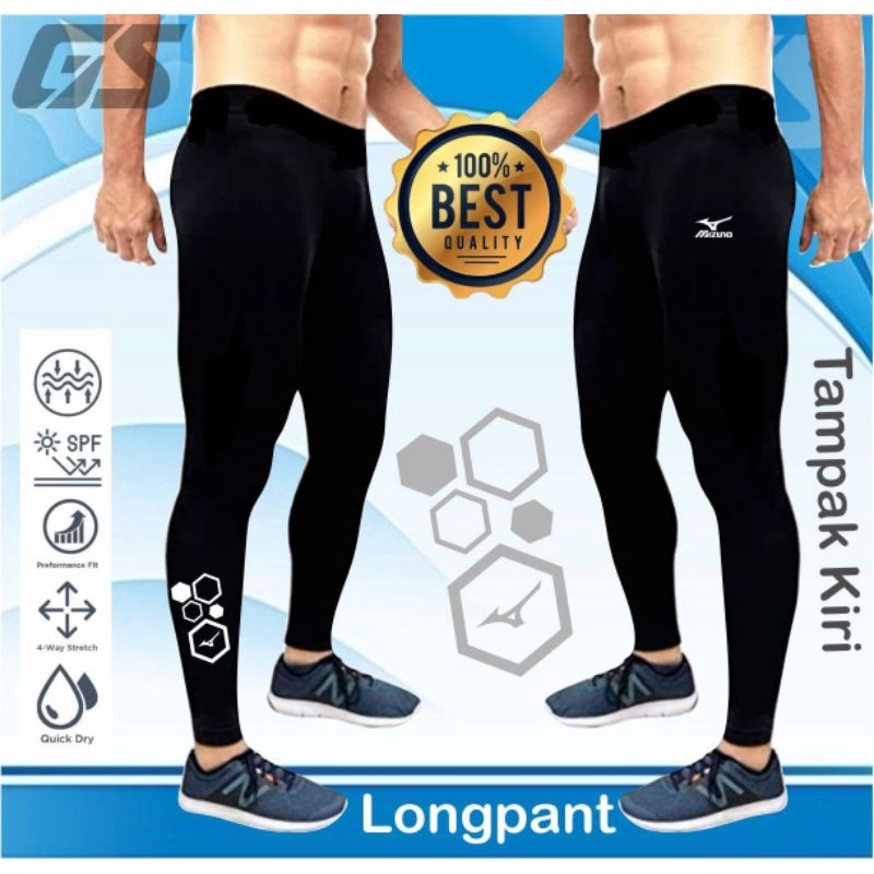 Celana voli mizuno legging voli legging mizuno unisex pria wanita slimfit