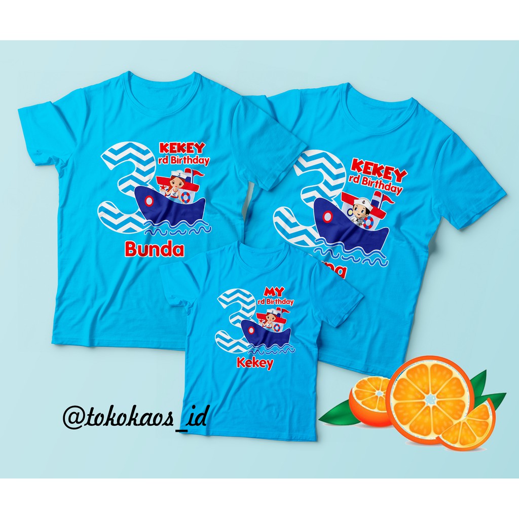 kaos pelaut sailor couple / kaos couple / kaos ultah