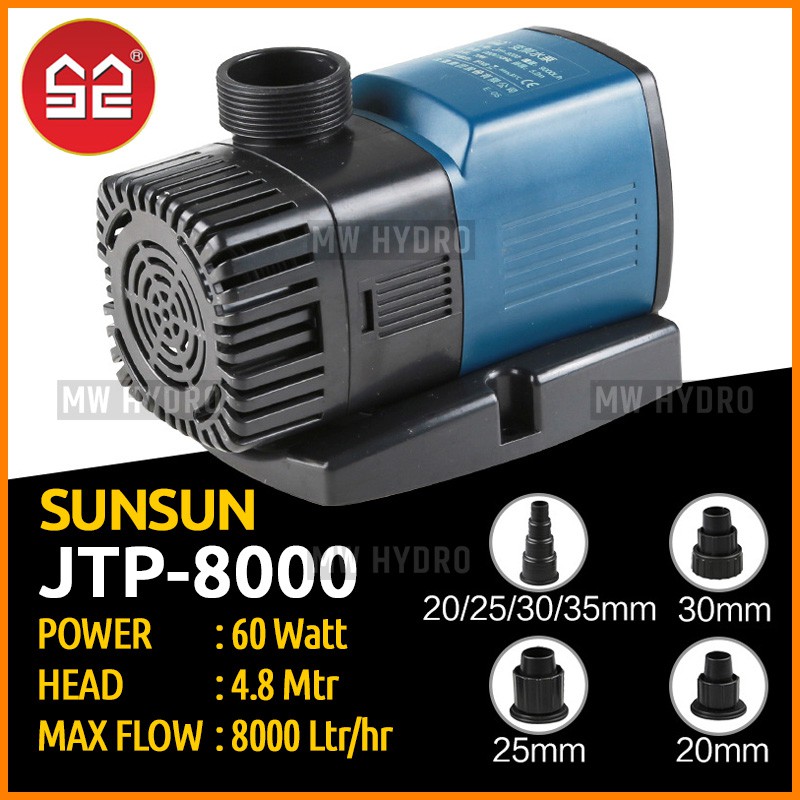 Original SUNSUN JTP-8000, Variable Frequency Submersible Pump