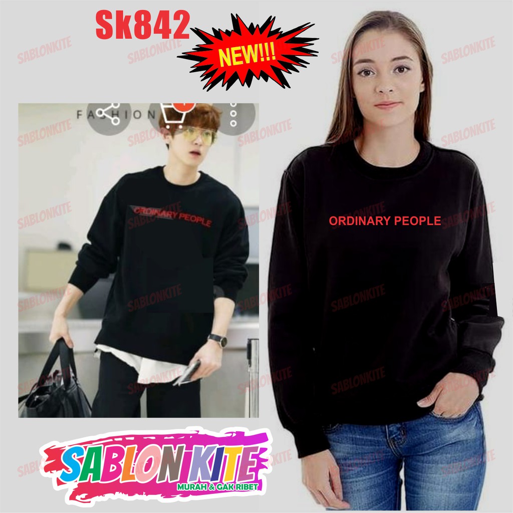 MURAH!!! SWEATER HOODIE CHANYEOL EXO ORDINARY PEOPLE UNISEX