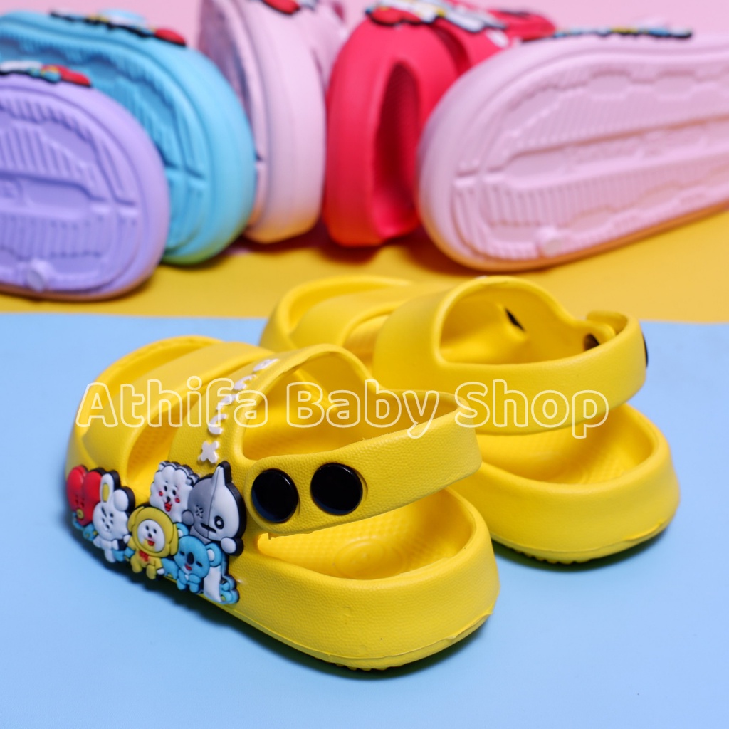 Sepatu Sandal Anak Perempuan Bayi Balita Usia 6 7 8 9 10 11 Bulan 1 2 3 Tahun Sendal Gunung Karet Karakter Cewek Spatu Sandal Spon Prewalker Phylon Ringan -Dulux 391e-