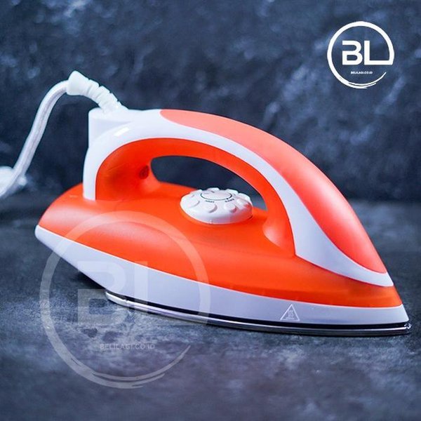 Cosmos Cis 418 Dry Iron Setrika Listrik warna Cream Orange  Setrika Cosmos Cis 418