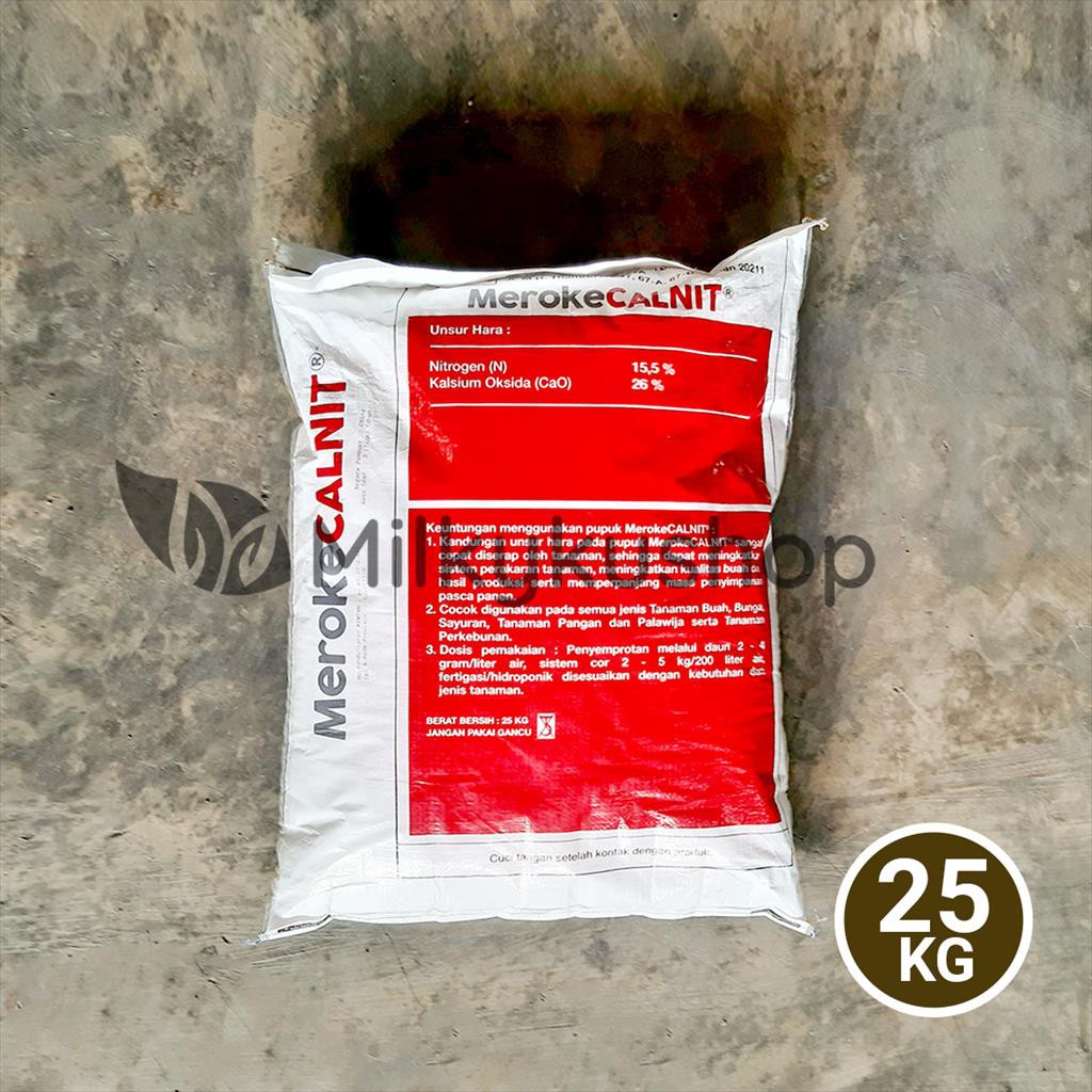 PUPUK MEROKE CALNIT 25 KG KEMASAN PABRIK VIA GOSEND GRAB