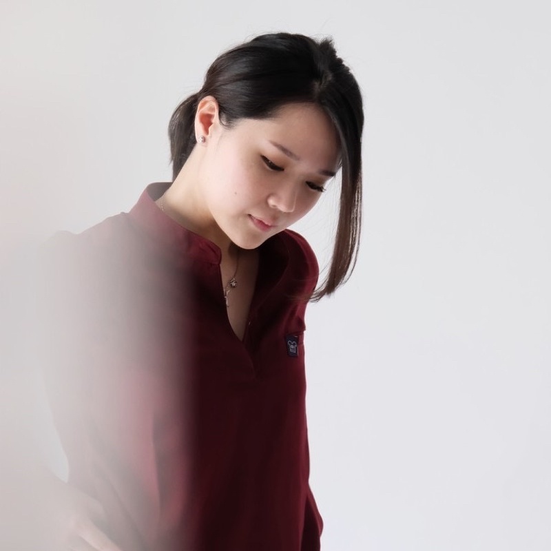 Baju Jaga MANDARIN MAROON Scrubs Theatre Blues First Line Lengan Pendek S