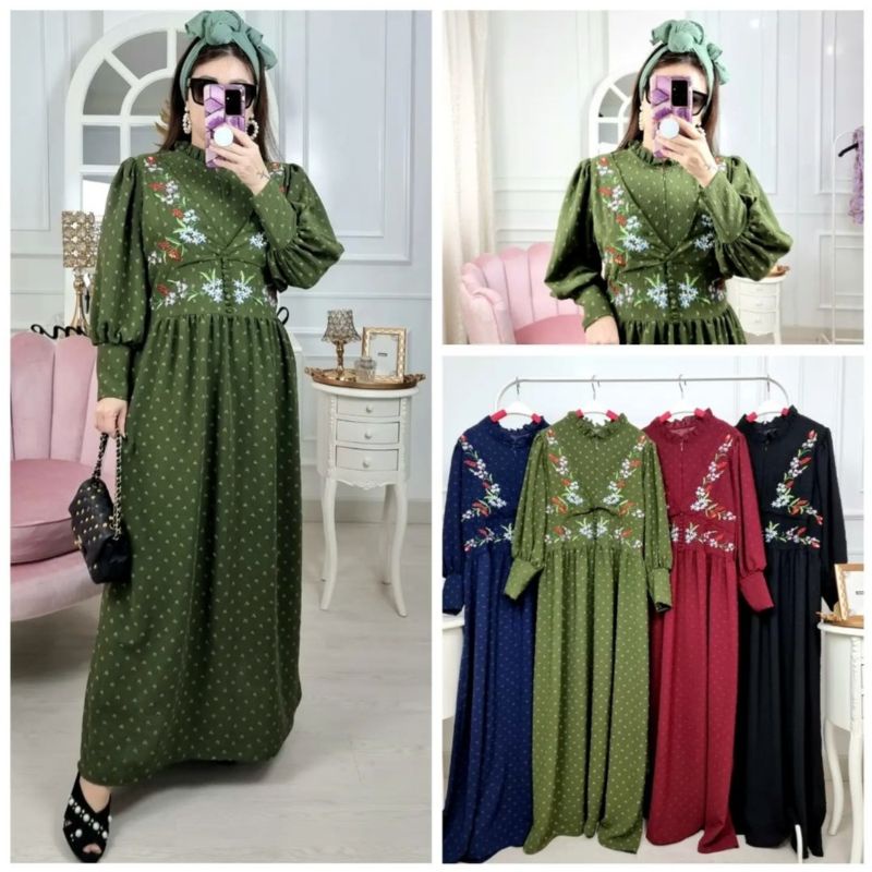 Gamis Rubi Love Bordir Meijiwang