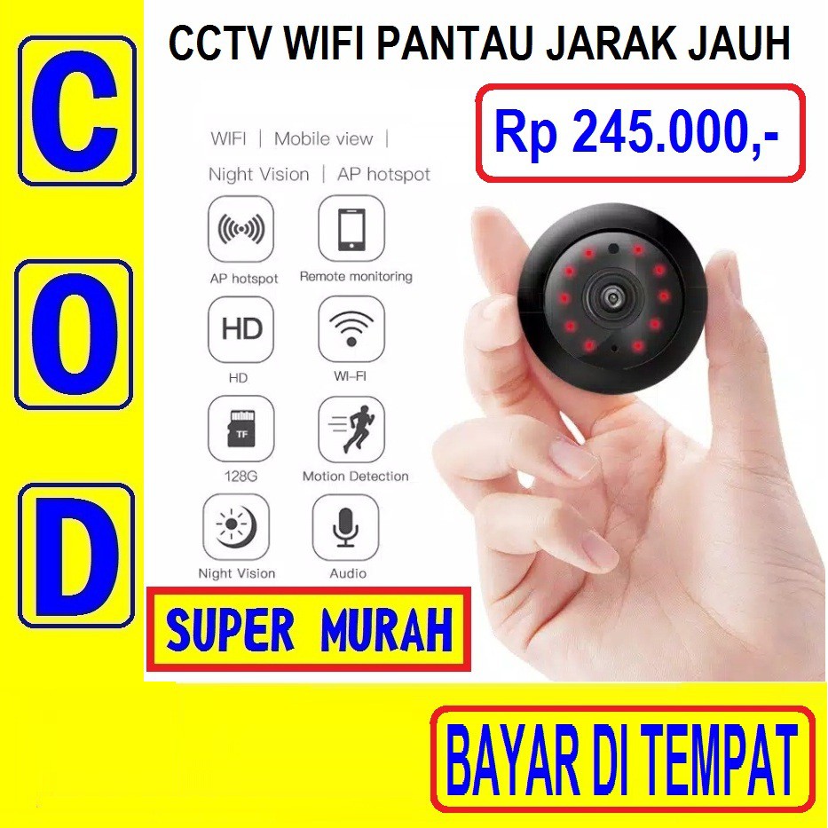 42N CCTV MINI Kamera Cctv Mini1080p Pantau Jarak Jauh Menggunakan Hp IP CAMERA