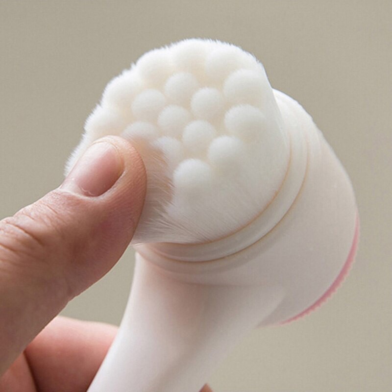 Alat Pembersih Muka Pori-Pori Dua Sisi Bahan Silikon / Brush Cuci Muka / Sikat Wajah/Alat Cuci Muka H155 Silikon Brush Pembersih Muka 3D Sikat Pijat 2 Sis