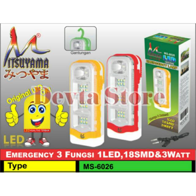 LAMPU EMERGENCY MS-6026 MITSUYAMA