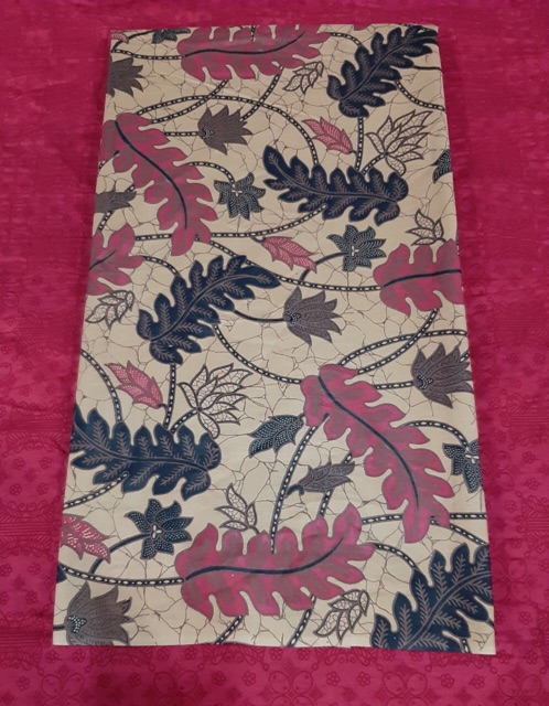 KATUN PRIMA HALUS Kain Batik Merak Velvet Merah Biru Hitam