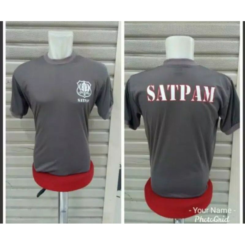 KAOS SECURITY SATPAM COKLAT