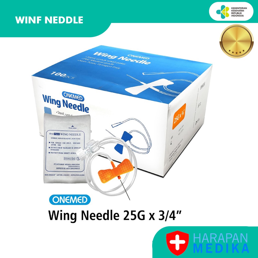 Wing Needle Scalp Vein 25G Onemed